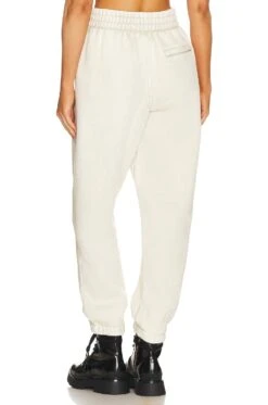 ALEXANDER WANG Essential Terry Classic Sweatpant Puff Paint Logo Ice Grey 12 ALEXANDER WANG Essential Terry Classic Sweatpant Puff Paint Logo Ice Grey -Fashion Clothing Store AWAR WP2 V3