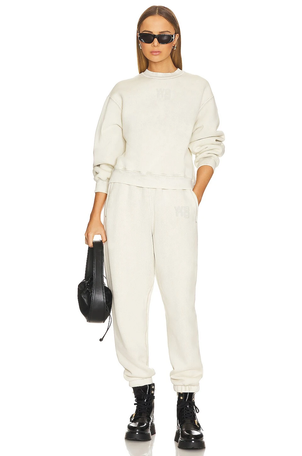 ALEXANDER WANG Essential Terry Classic Sweatpant Puff Paint Logo Ice Grey 6 ALEXANDER WANG Essential Terry Classic Sweatpant Puff Paint Logo Ice Grey - Image 4