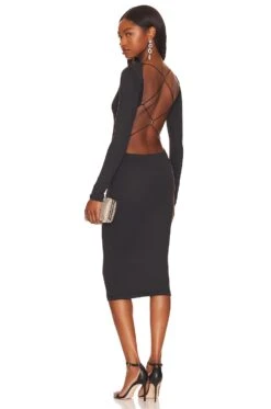 Eden Midi Dress Black -Fashion Clothing Store AXLR WD80 V1 1