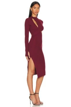 Danica Midi Dress Sangria 7 Danica Midi Dress Sangria -Fashion Clothing Store AXLR WD87 V2