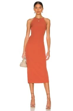 Bardot Ramona Midi Dress Copper