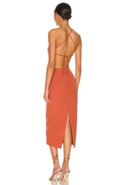 Bardot Ramona Midi Dress Copper -Fashion Clothing Store BARD WD475 V3