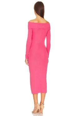 Bardot Off Shoulder Knit Dress Petal Pink 12 Bardot Off Shoulder Knit Dress Petal Pink -Fashion Clothing Store BARD WD556 V3