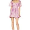 Bardot Kiah Mini Dress Violet Floral