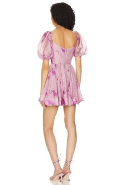 Bardot Kiah Mini Dress Violet Floral -Fashion Clothing Store BARD WD645 V3