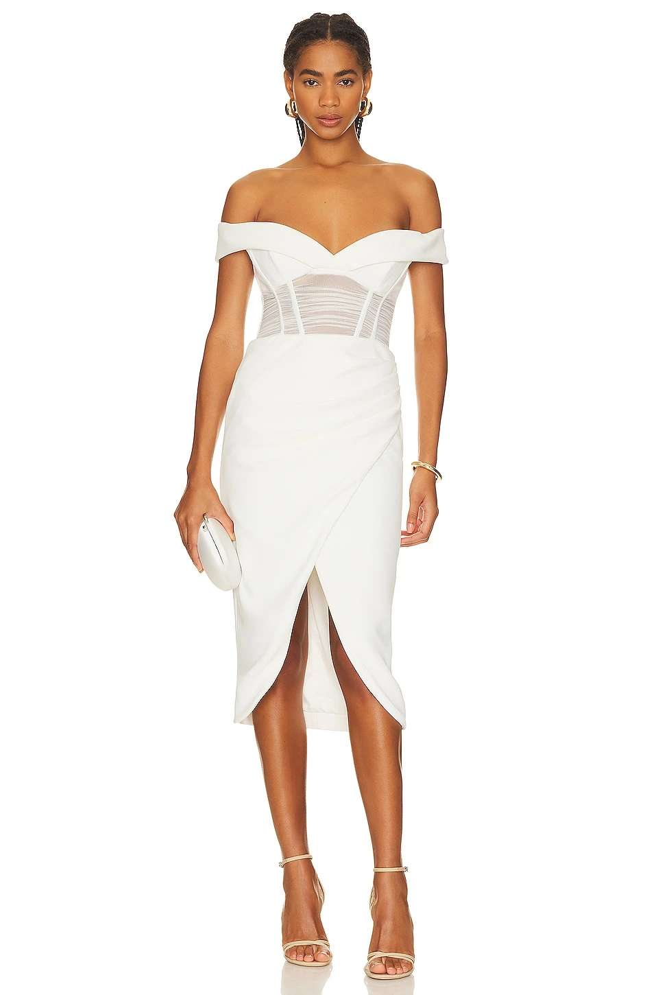 Bardot Novacane Midi Dress Orchid White 3 Bardot Novacane Midi Dress Orchid White