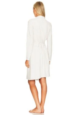 CozyChic Lite Ribbed Robe Silver & Pearl 9 CozyChic Lite Ribbed Robe Silver & Pearl -Fashion Clothing Store BDRE WI3 V4
