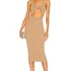 BEC + BRIDGE Oasis Knit Twist Midi Dress Taupe 1 BEC + BRIDGE Oasis Knit Twist Midi Dress Taupe -Fashion Clothing Store BECA WD397 V1