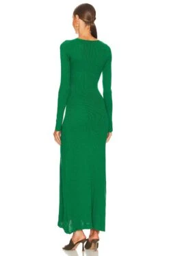 BEC + BRIDGE Freya Knit V Maxi Dress Bottle Green -Fashion Clothing Store BECA WD445 V3