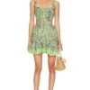 Rhea Mini Dress Leaf Green -Fashion Clothing Store BENE WD258 V1