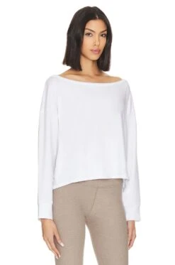 Beyond Yoga Let Loose Pullover White -Fashion Clothing Store BEYR WS269 V2