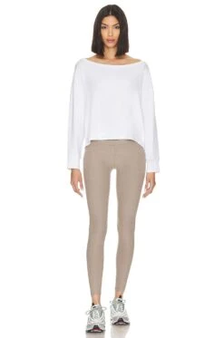Beyond Yoga Let Loose Pullover White -Fashion Clothing Store BEYR WS269 V4