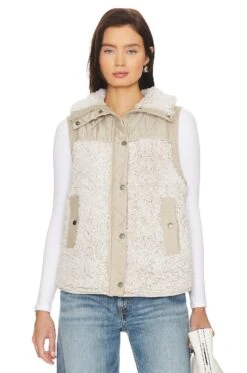 Teddy Vest Angel Eyes -Fashion Clothing Store BLAN WO350 V2