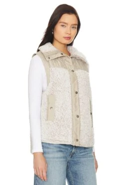 Teddy Vest Angel Eyes -Fashion Clothing Store BLAN WO350 V3