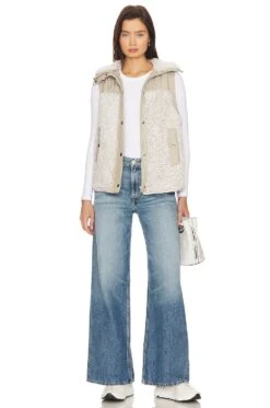 Teddy Vest Angel Eyes -Fashion Clothing Store BLAN WO350 V5