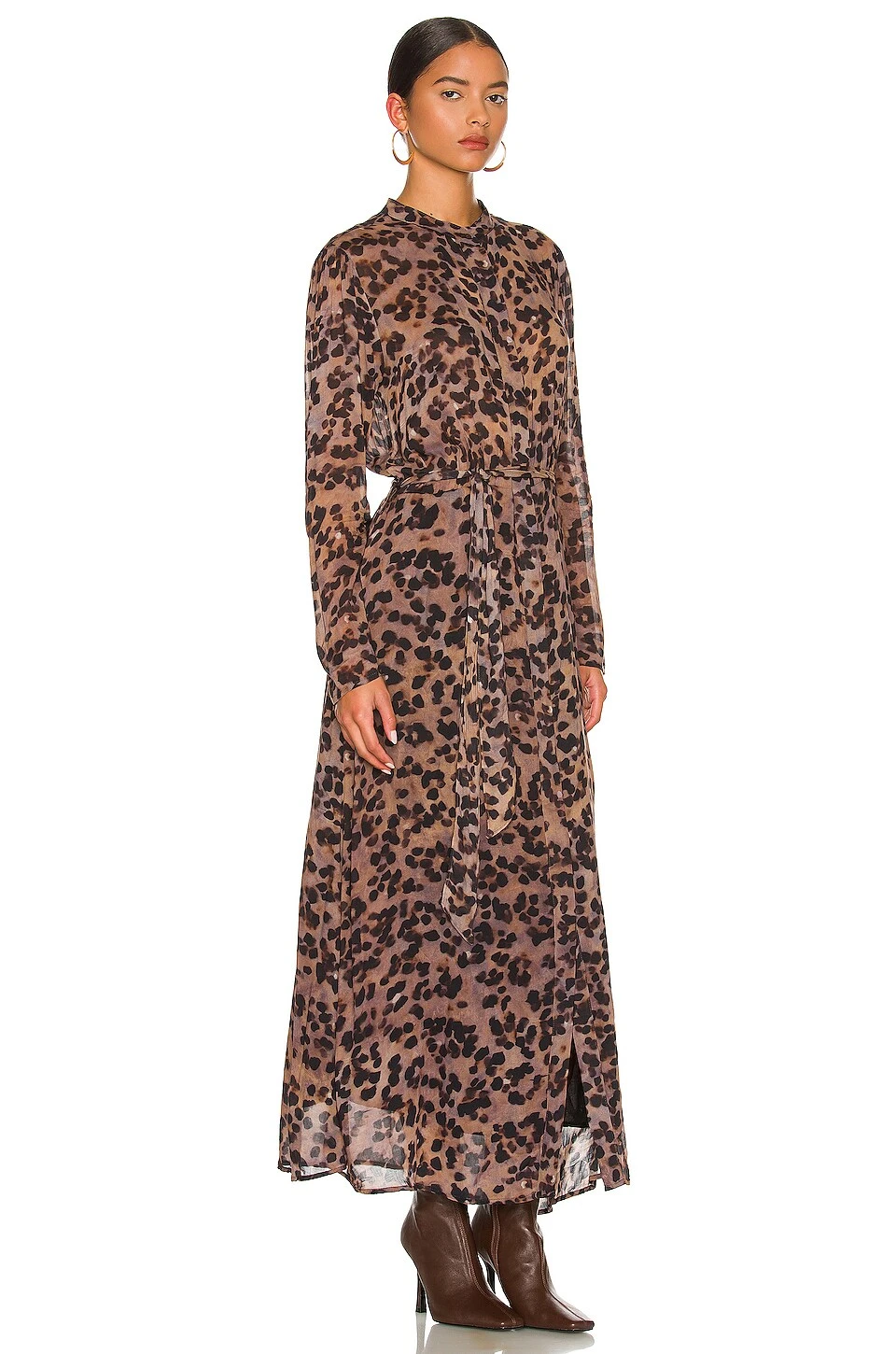Maxi Shirt Dress Golden Spots 4 Maxi Shirt Dress Golden Spots - Image 2
