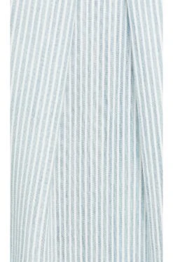 Sleeveless Pleat Front Dress Stripe Ombre Wash -Fashion Clothing Store BLD WD131 V4