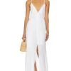 X Revolve Sky Long Dress White