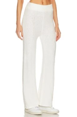 Black Wide Leg Pant Ivory -Fashion Clothing Store BOBI WP238 V2