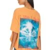 Boys Lie Washed Up Boyfriend Tee Orange