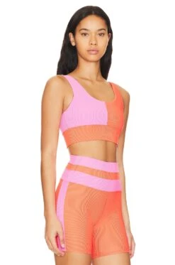 Carina Top Coral Beach Colorblock 7 Carina Top Coral Beach Colorblock -Fashion Clothing Store BRIO WI163 V2