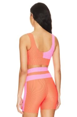 Carina Top Coral Beach Colorblock 8 Carina Top Coral Beach Colorblock -Fashion Clothing Store BRIO WI163 V3