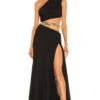 X REVOLVE Jafari Gown Black -Fashion Clothing Store BROR WD246 V1