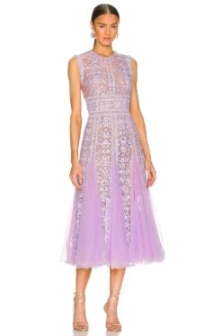 MEGAN 미디 원피스 Violet