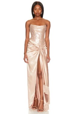 Gina Gown Gold Multi