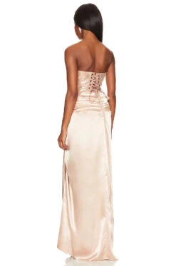 Gina Gown Gold Multi -Fashion Clothing Store BROR WD495 V3