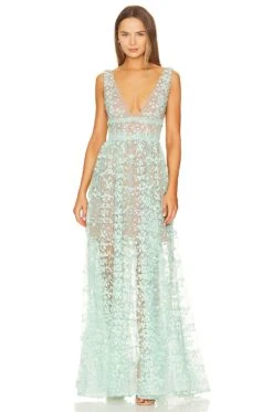 Megan Maxi Dress Turquoise