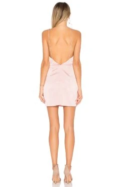 Kimora Satin Pleated Dress Blush -Fashion Clothing Store BTWR WD256 V3