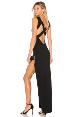 Sherry Slit Maxi Black