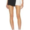 Aaleyah Two Tone Wrap Skort Black & White 2 Aaleyah Two Tone Wrap Skort Black & White -Fashion Clothing Store BTWR WF31 V1