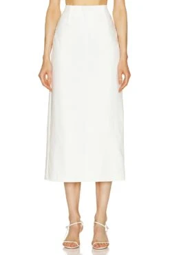 Midi Skirt White