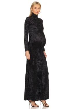 The Monica Black Velvet Dress Black 9 The Monica Black Velvet Dress Black -Fashion Clothing Store BUMR WD10 V3