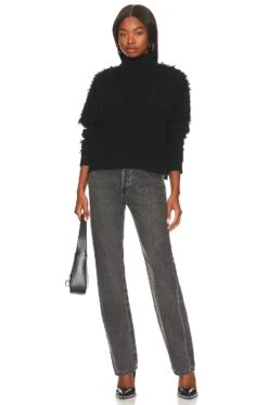 Louis Long Sleeve Turtleneck Black -Fashion Clothing Store CENT WK586 V4