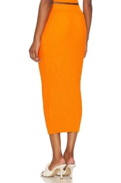 Sage Skirt Orange -Fashion Clothing Store CENT WQ20 V3
