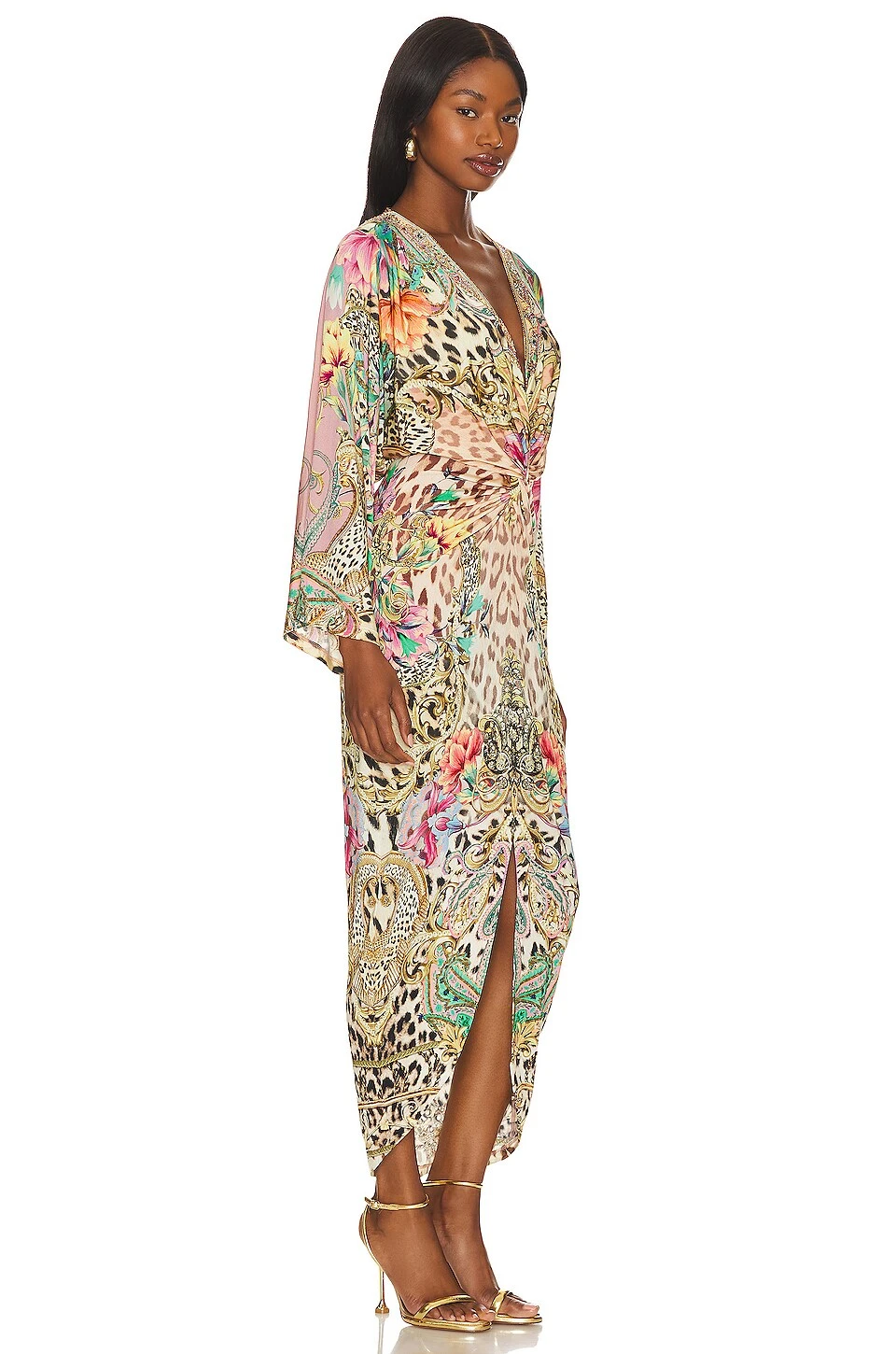 Camilla Long Split Front Twist Dress QUEEN ATLANTIS 4 Camilla Long Split Front Twist Dress QUEEN ATLANTIS - Image 2