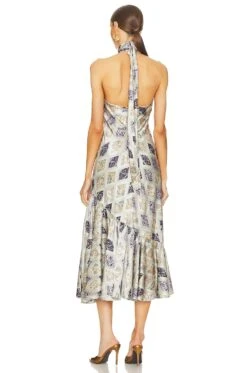 Cinq A Sept Diamond Sea Melissa Dress Celadon Multi -Fashion Clothing Store CINR WD319 V3