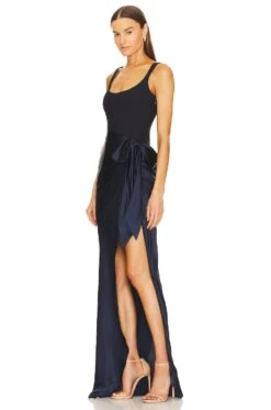 Cinq A Sept Marian Gown Navy 12 Cinq A Sept Marian Gown Navy -Fashion Clothing Store CINR WD328 V3