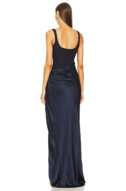 Cinq A Sept Marian Gown Navy 13 Cinq A Sept Marian Gown Navy -Fashion Clothing Store CINR WD328 V4