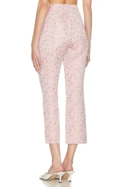 Cinq A Sept Porter Pant Pale Rose Multi -Fashion Clothing Store CINR WP46 V3