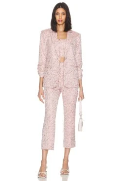 Cinq A Sept Porter Pant Pale Rose Multi -Fashion Clothing Store CINR WP46 V4