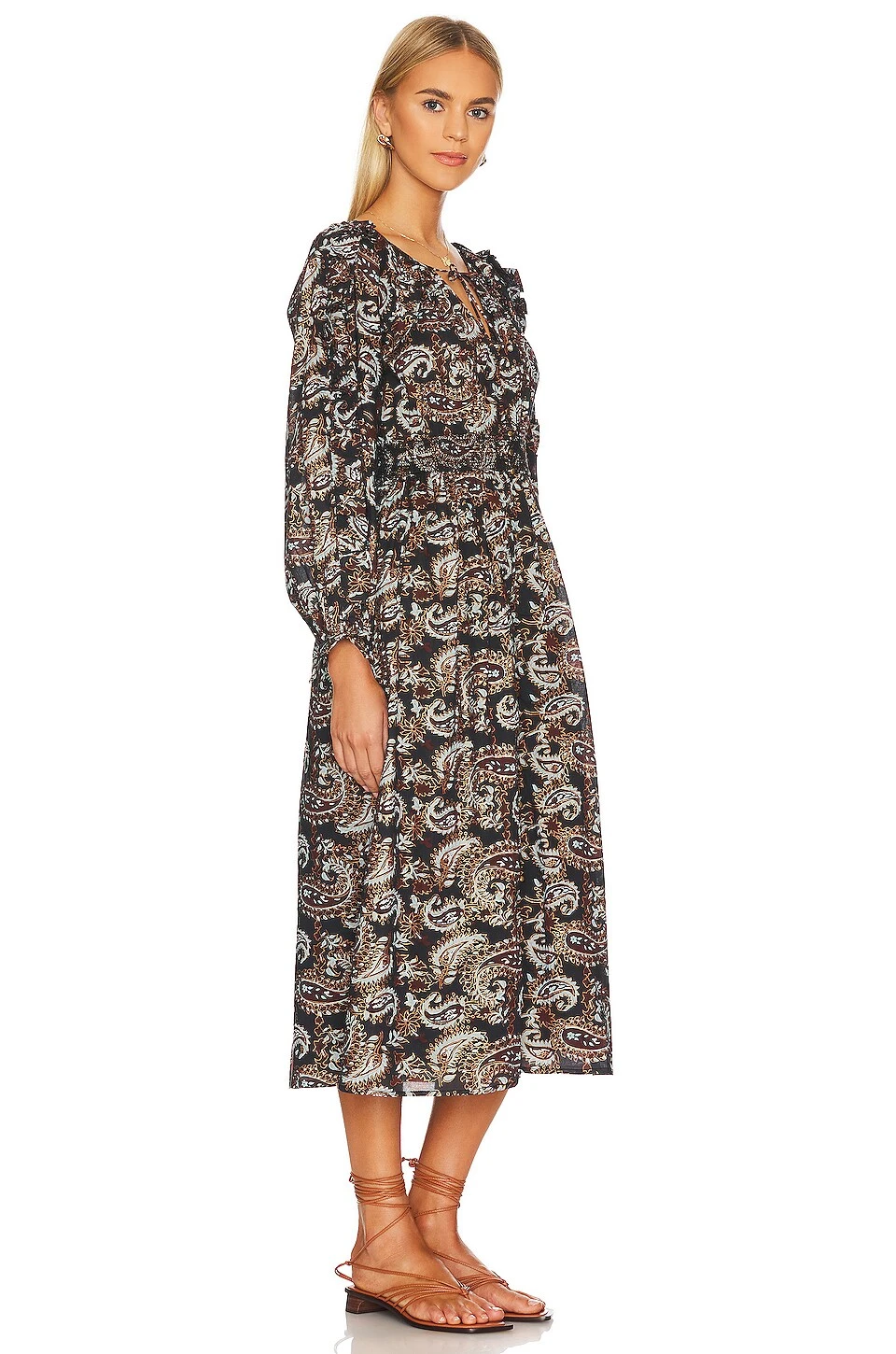 Corrine Midi Dress Avalon Block Print 4 Corrine Midi Dress Avalon Block Print - Image 2