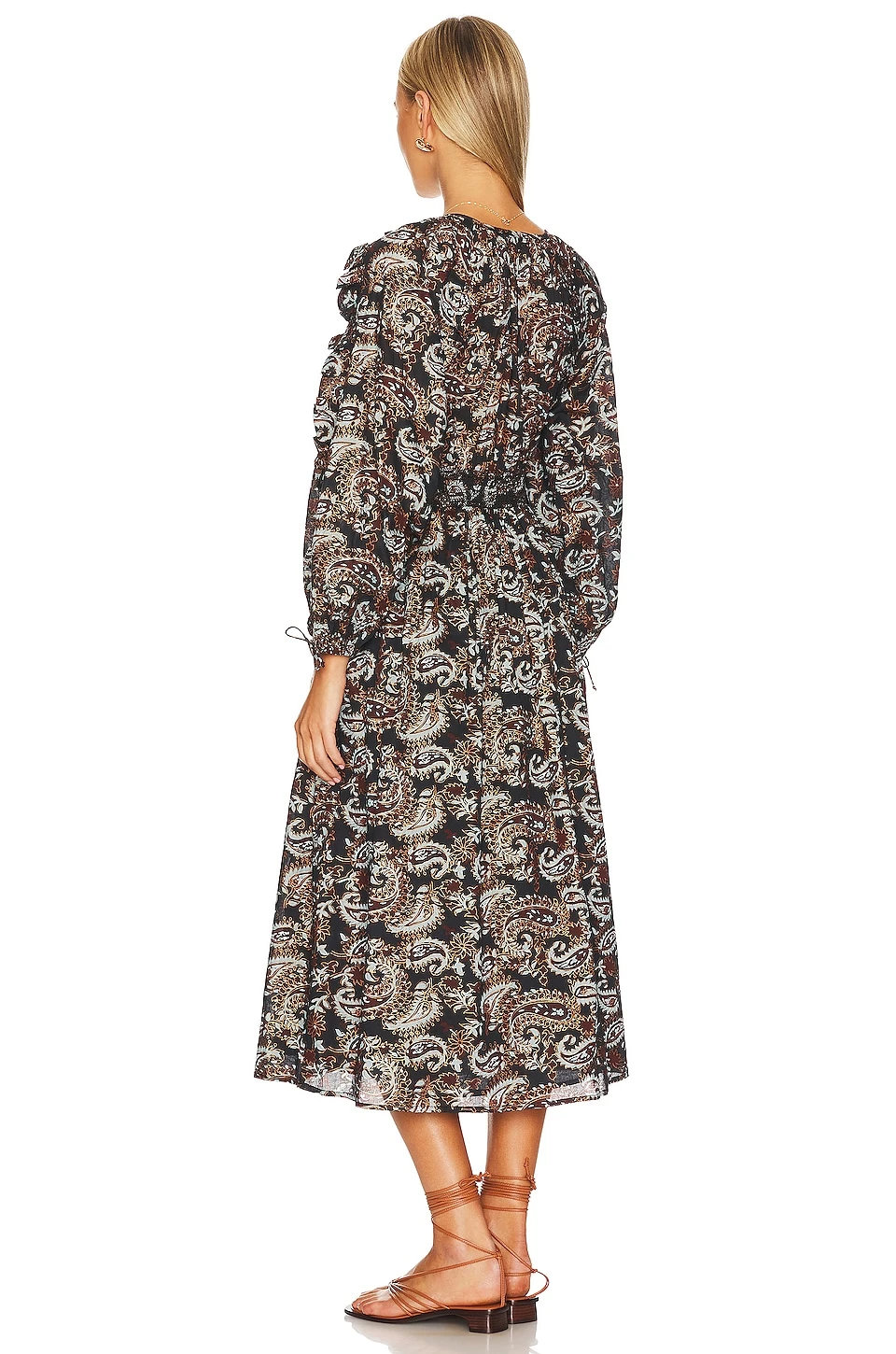 Corrine Midi Dress Avalon Block Print 5 Corrine Midi Dress Avalon Block Print - Image 3