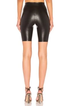 Commando Faux Leather Bike Shorts Black -Fashion Clothing Store CMAN WF1 V3