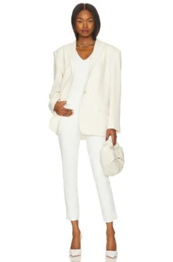 Commando Faux Leather Five Pocket Pant White -Fashion Clothing Store CMAN WP103 V4