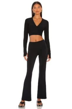 Commando Butter Flare Lounge Pant Black -Fashion Clothing Store CMAN WP52 V4