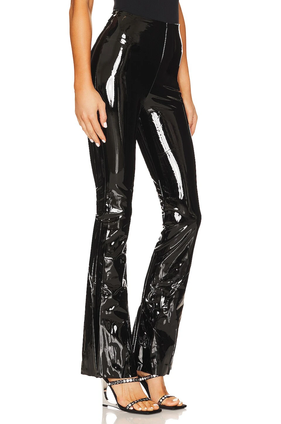 Commando Faux Patent Leather Flare Legging Black 4 Commando Faux Patent Leather Flare Legging Black - Image 2